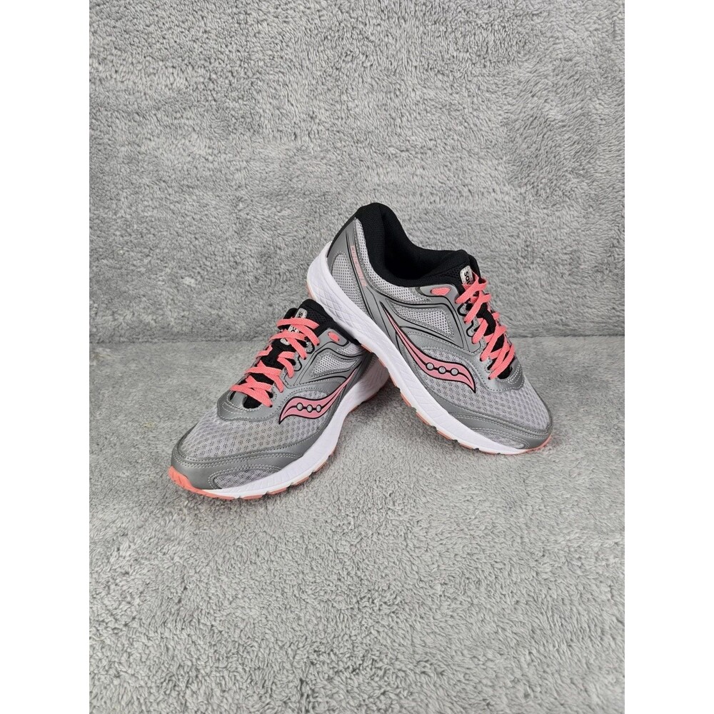 Saucony Cohesion 12 Women's Running Athletic Shoes Size 8.5 Pink Gray S10472-3